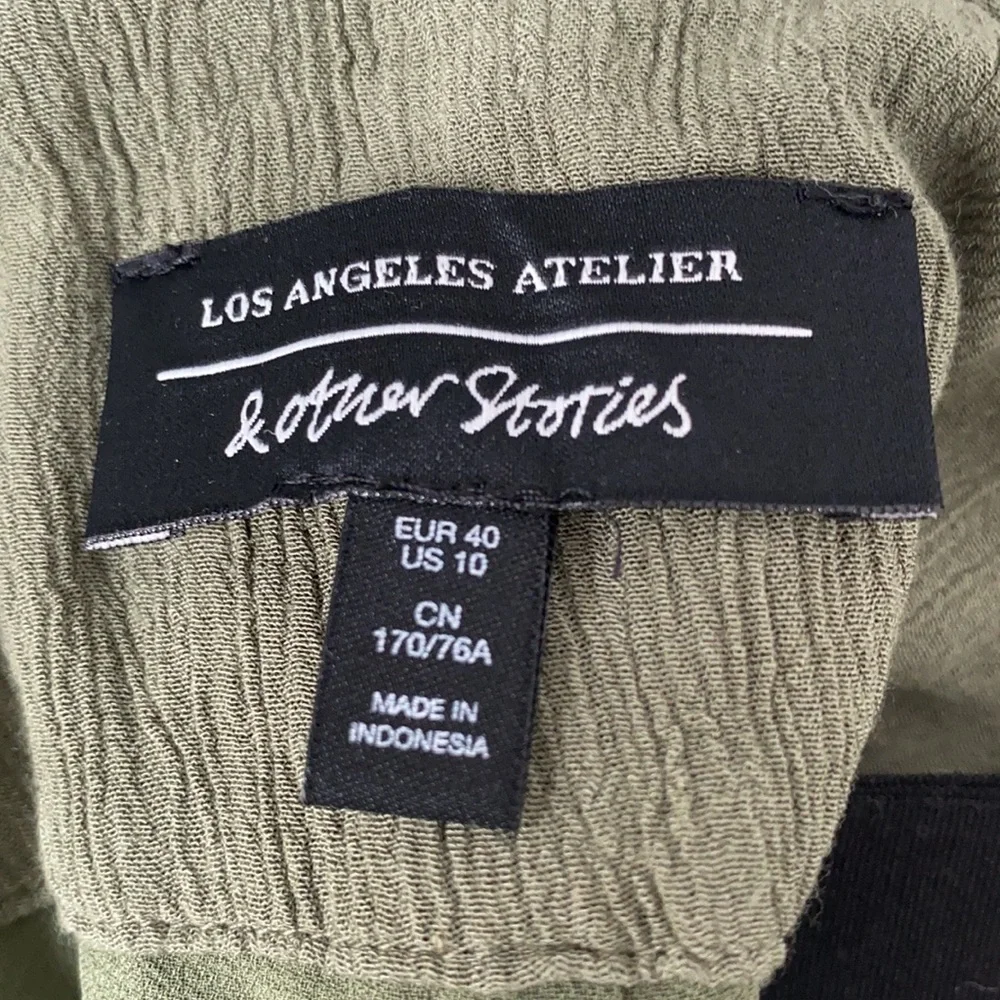 & Other Stories Green Pants - Picture 5 of 7